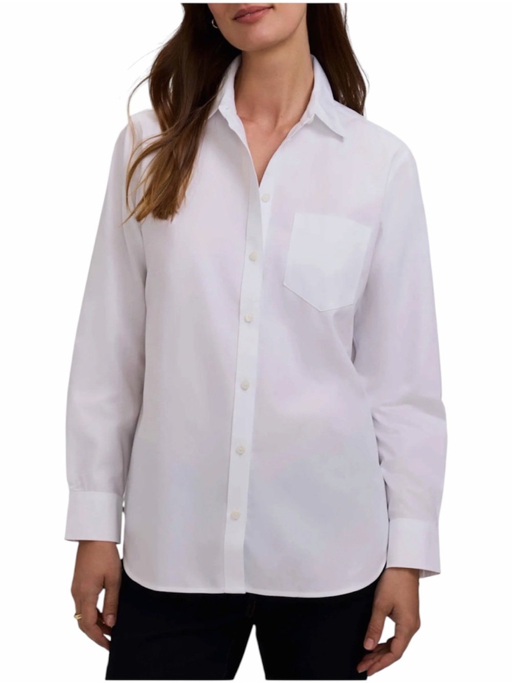 Foxcroft Non-Iron Boyfriend Button-Up Shirt
